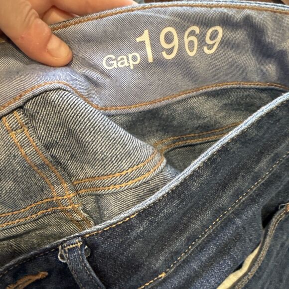 Gap 1969 Perfect Boot Jeans 29 8r  Medium Wash Women's Low Rise - Picture 5 of 10